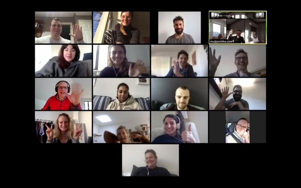 The LifeX Team on a video call